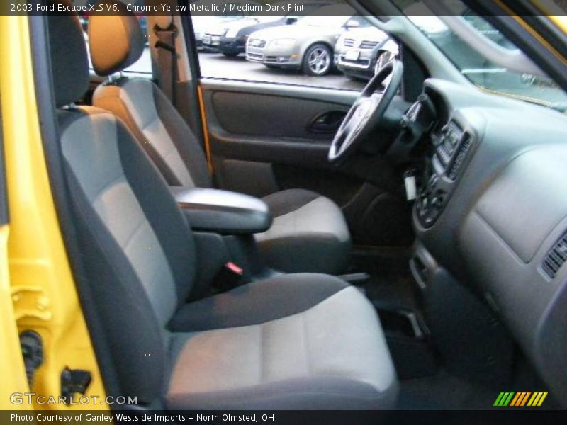 Chrome Yellow Metallic / Medium Dark Flint 2003 Ford Escape XLS V6