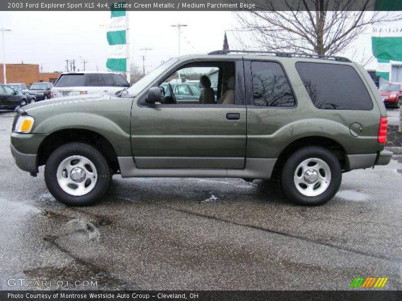 Estate Green Metallic / Medium Parchment Beige 2003 Ford Explorer Sport XLS 4x4