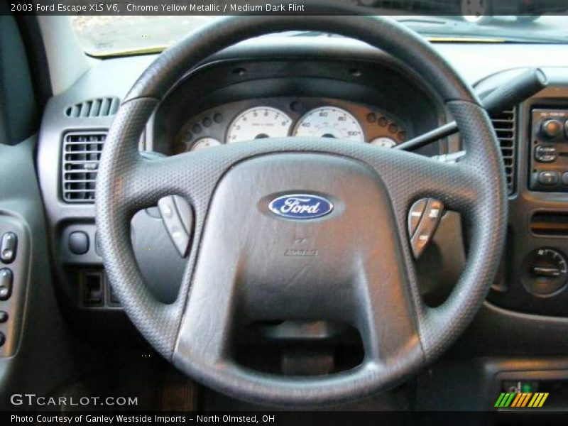 Chrome Yellow Metallic / Medium Dark Flint 2003 Ford Escape XLS V6