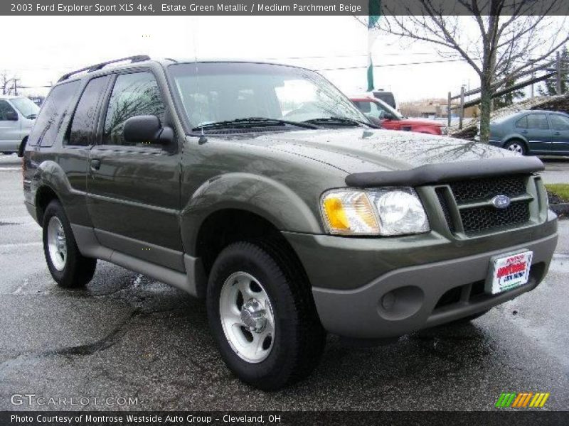 Estate Green Metallic / Medium Parchment Beige 2003 Ford Explorer Sport XLS 4x4