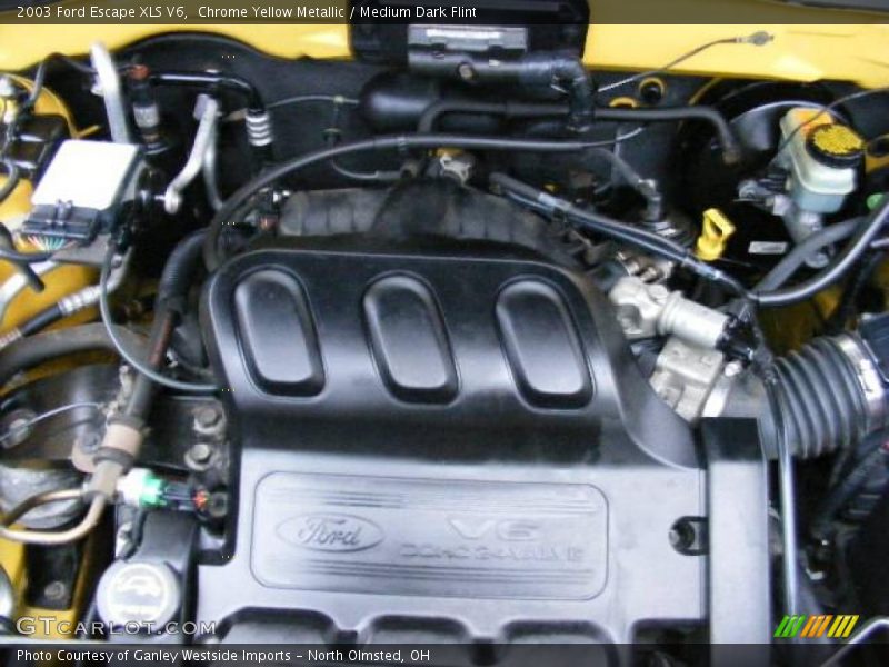Chrome Yellow Metallic / Medium Dark Flint 2003 Ford Escape XLS V6
