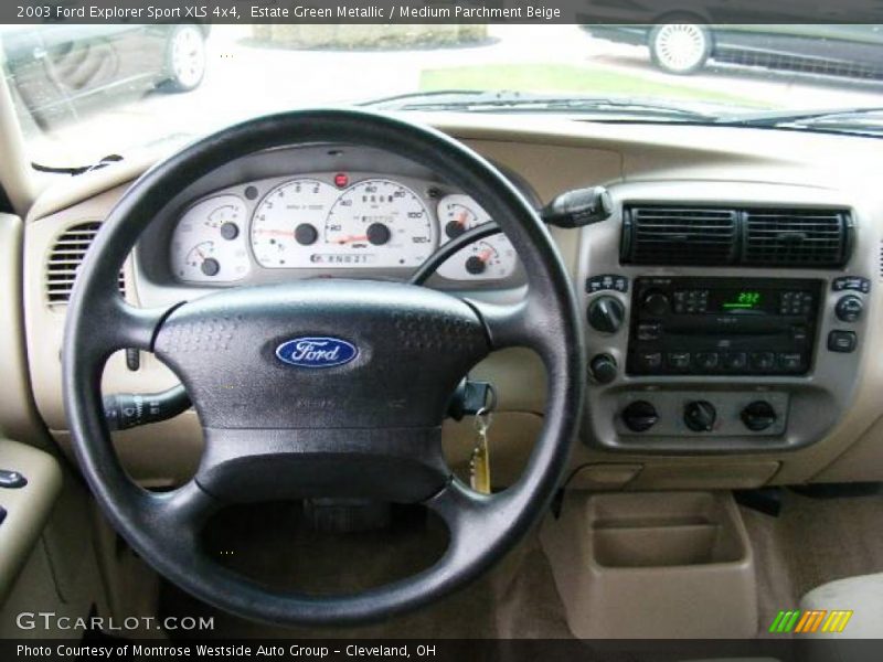 Estate Green Metallic / Medium Parchment Beige 2003 Ford Explorer Sport XLS 4x4
