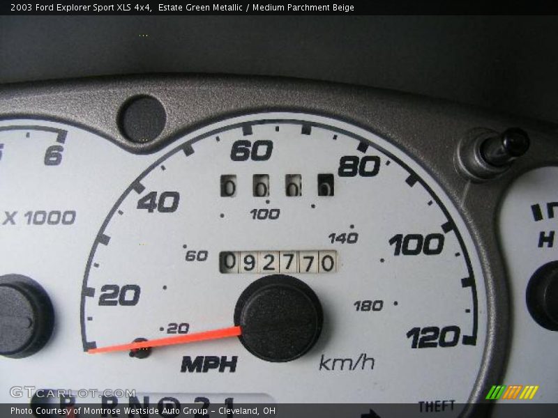Estate Green Metallic / Medium Parchment Beige 2003 Ford Explorer Sport XLS 4x4
