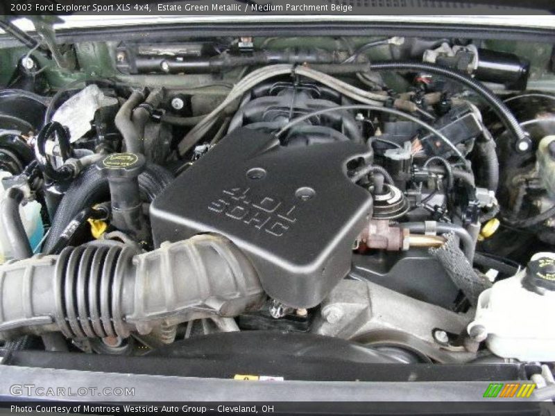 Estate Green Metallic / Medium Parchment Beige 2003 Ford Explorer Sport XLS 4x4