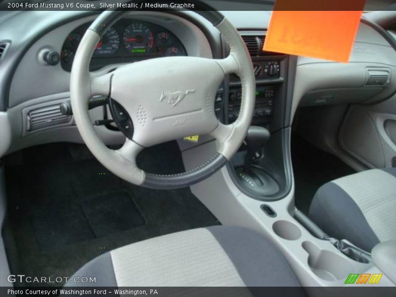 Silver Metallic / Medium Graphite 2004 Ford Mustang V6 Coupe