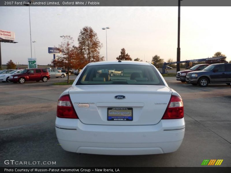 Oxford White / Pebble 2007 Ford Five Hundred Limited