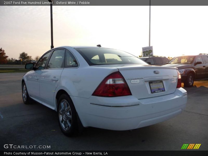 Oxford White / Pebble 2007 Ford Five Hundred Limited