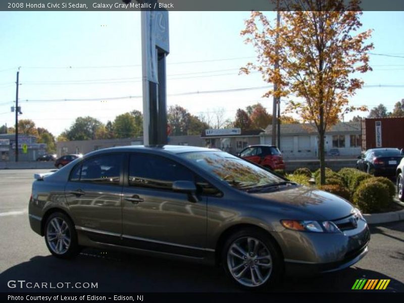Galaxy Gray Metallic / Black 2008 Honda Civic Si Sedan