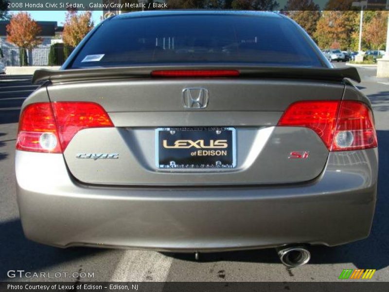 Galaxy Gray Metallic / Black 2008 Honda Civic Si Sedan
