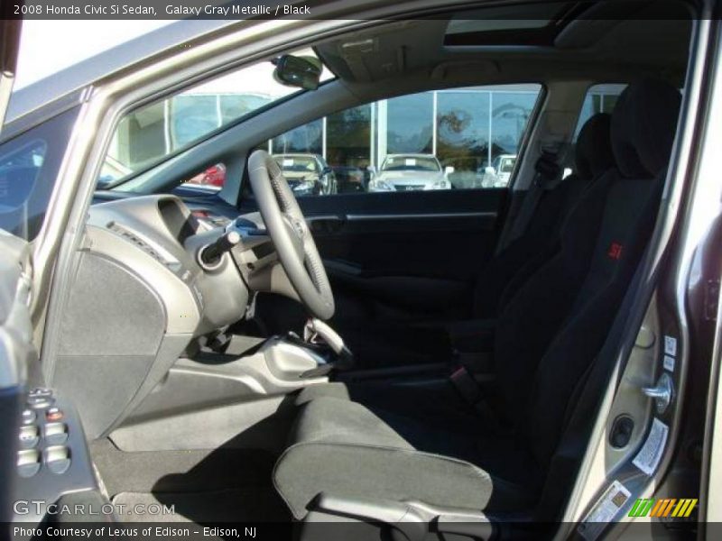 Galaxy Gray Metallic / Black 2008 Honda Civic Si Sedan