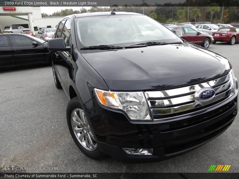 Black / Medium Light Stone 2009 Ford Edge Limited