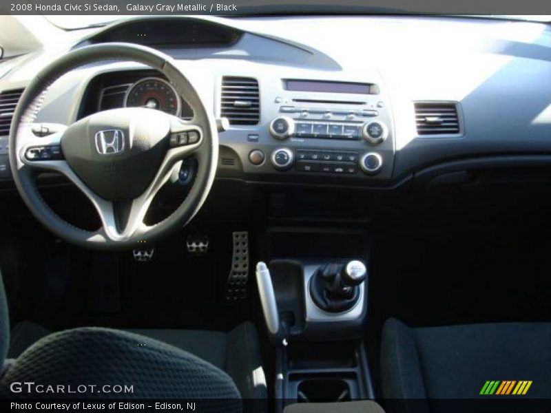 Galaxy Gray Metallic / Black 2008 Honda Civic Si Sedan
