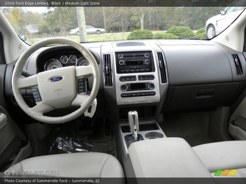 Black / Medium Light Stone 2009 Ford Edge Limited