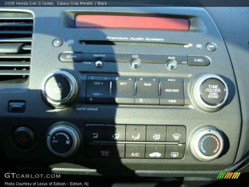 Galaxy Gray Metallic / Black 2008 Honda Civic Si Sedan
