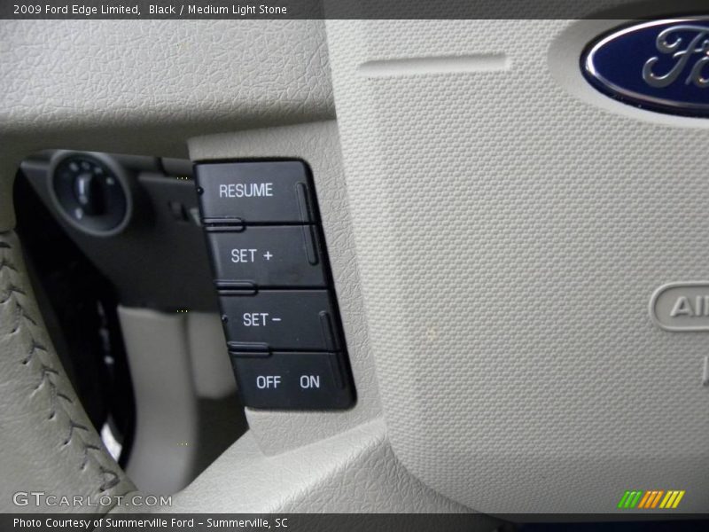 Black / Medium Light Stone 2009 Ford Edge Limited