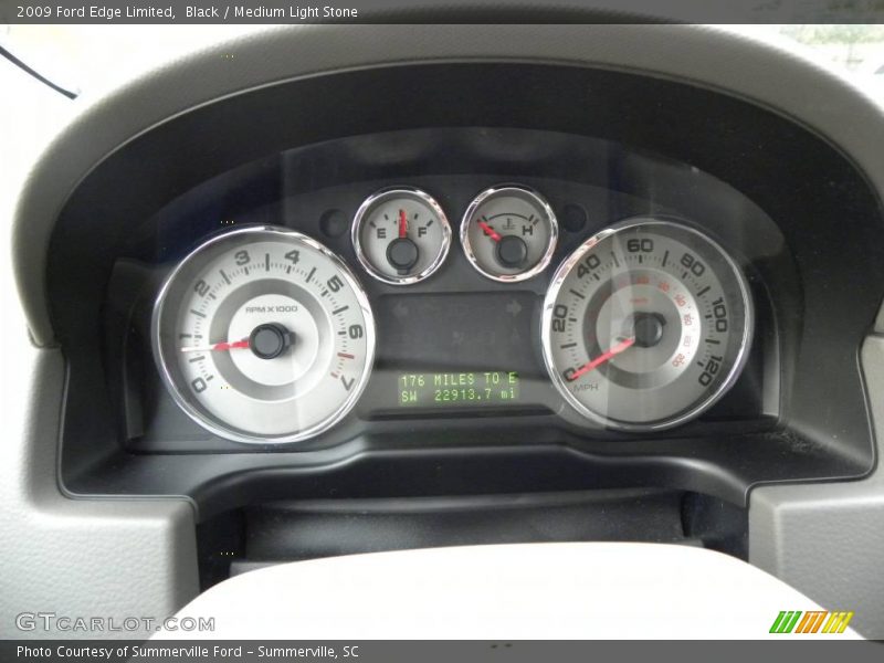 Black / Medium Light Stone 2009 Ford Edge Limited