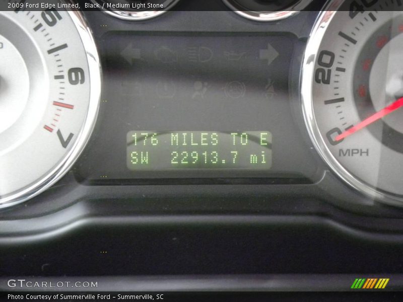 Black / Medium Light Stone 2009 Ford Edge Limited