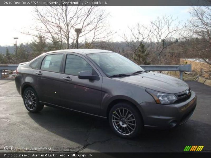 Sterling Grey Metallic / Charcoal Black 2010 Ford Focus SES Sedan