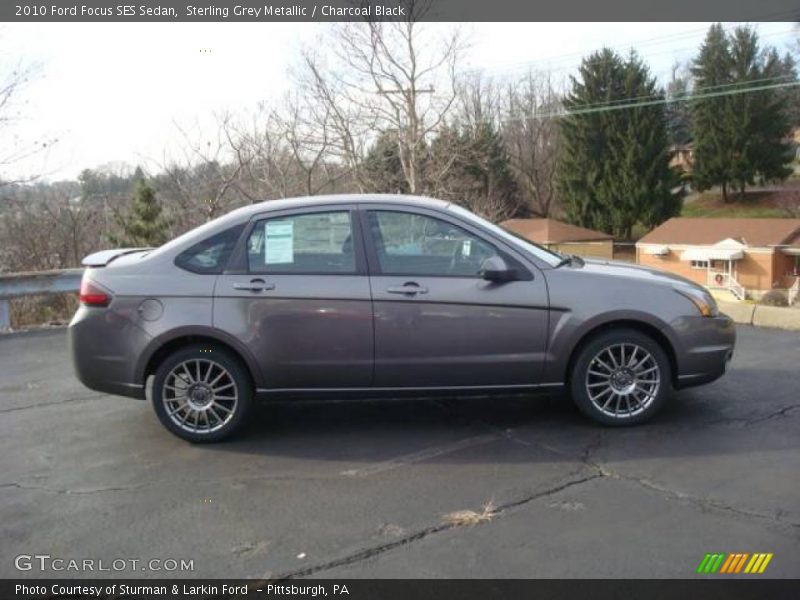 Sterling Grey Metallic / Charcoal Black 2010 Ford Focus SES Sedan