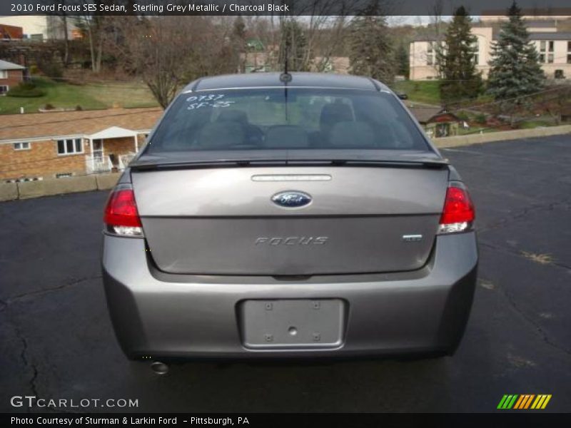 Sterling Grey Metallic / Charcoal Black 2010 Ford Focus SES Sedan