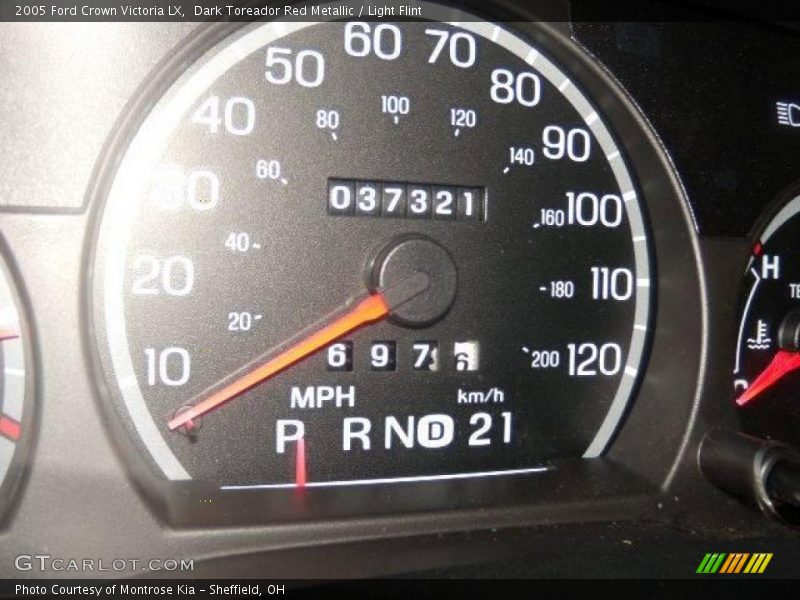Dark Toreador Red Metallic / Light Flint 2005 Ford Crown Victoria LX
