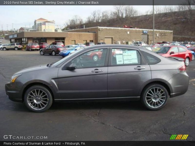 Sterling Grey Metallic / Charcoal Black 2010 Ford Focus SES Sedan