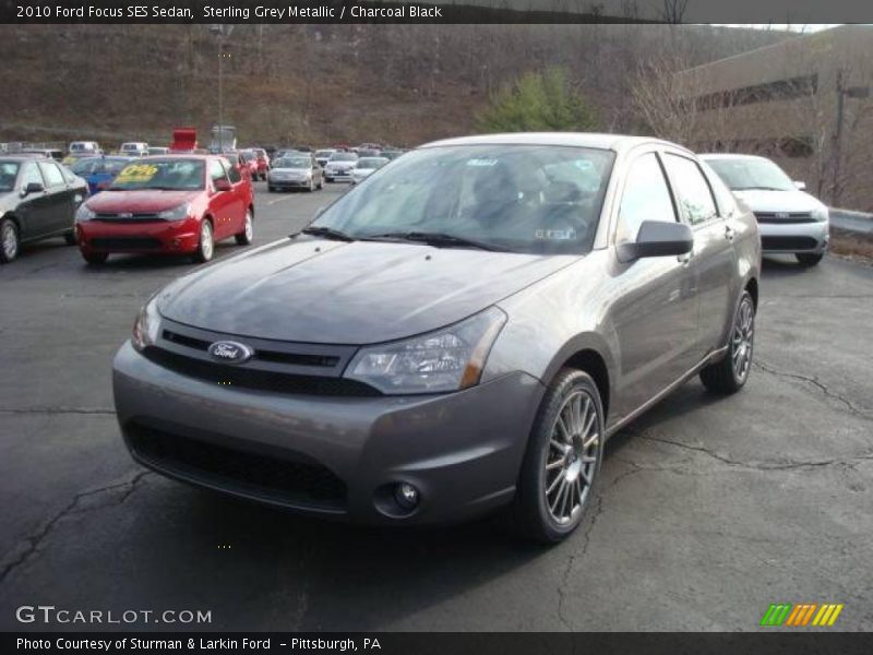 Sterling Grey Metallic / Charcoal Black 2010 Ford Focus SES Sedan