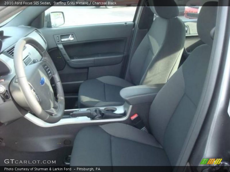 Sterling Grey Metallic / Charcoal Black 2010 Ford Focus SES Sedan