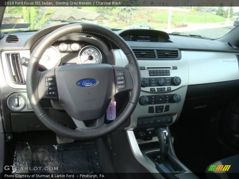 Sterling Grey Metallic / Charcoal Black 2010 Ford Focus SES Sedan
