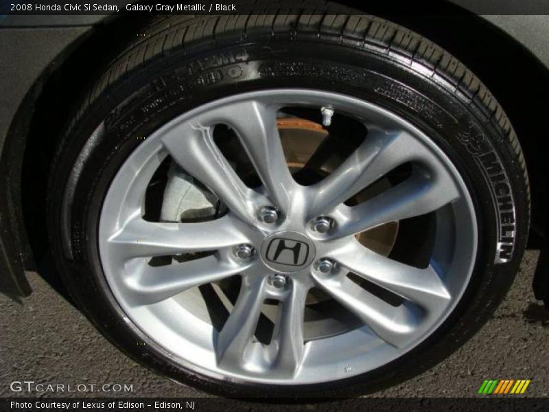 Galaxy Gray Metallic / Black 2008 Honda Civic Si Sedan