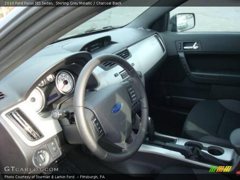 Sterling Grey Metallic / Charcoal Black 2010 Ford Focus SES Sedan