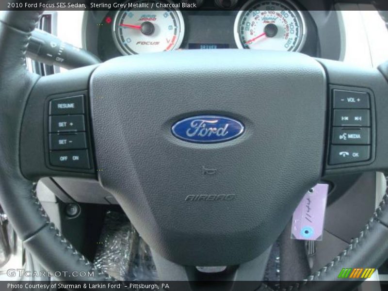 Sterling Grey Metallic / Charcoal Black 2010 Ford Focus SES Sedan