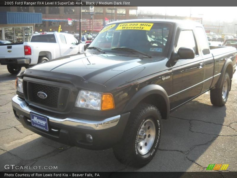 Black / Medium Dark Flint 2005 Ford Ranger FX4 Level II SuperCab 4x4