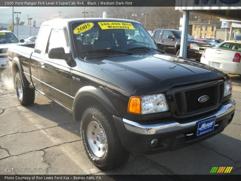 Black / Medium Dark Flint 2005 Ford Ranger FX4 Level II SuperCab 4x4