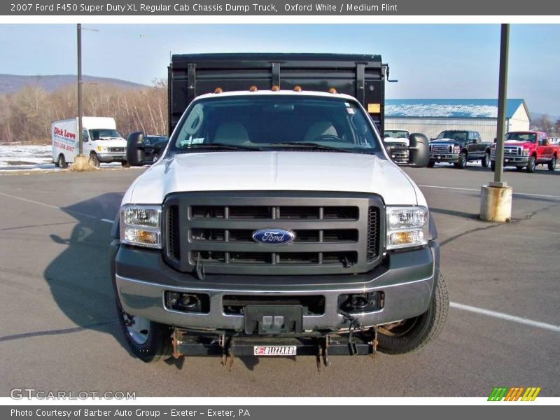 Oxford White / Medium Flint 2007 Ford F450 Super Duty XL Regular Cab Chassis Dump Truck