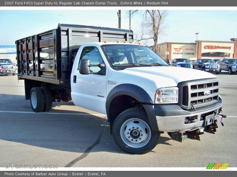 Oxford White / Medium Flint 2007 Ford F450 Super Duty XL Regular Cab Chassis Dump Truck