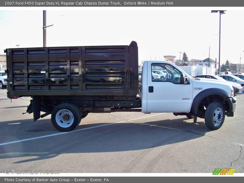 Oxford White / Medium Flint 2007 Ford F450 Super Duty XL Regular Cab Chassis Dump Truck
