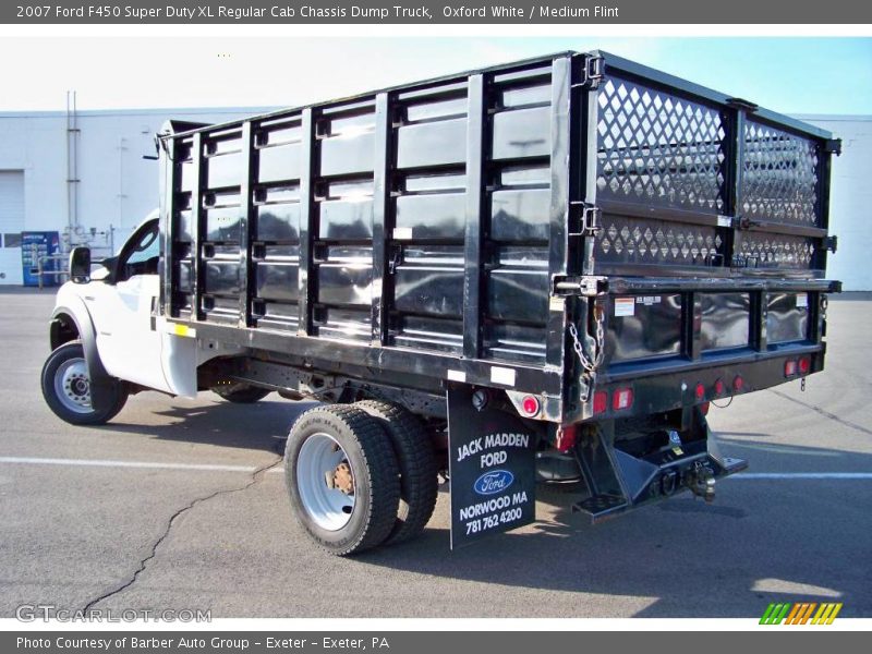 Oxford White / Medium Flint 2007 Ford F450 Super Duty XL Regular Cab Chassis Dump Truck