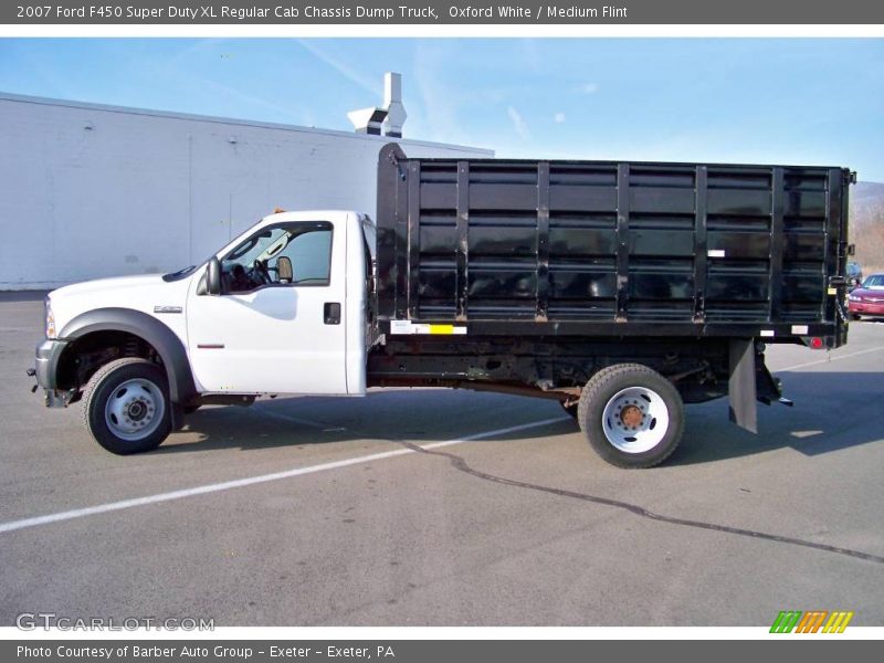 Oxford White / Medium Flint 2007 Ford F450 Super Duty XL Regular Cab Chassis Dump Truck