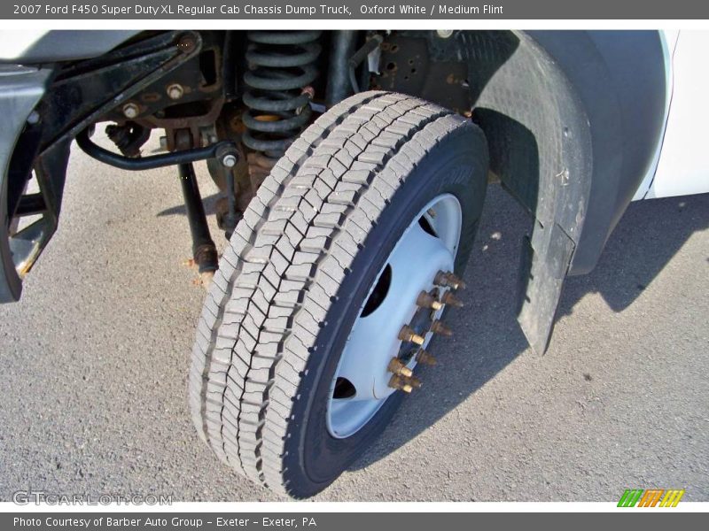 Oxford White / Medium Flint 2007 Ford F450 Super Duty XL Regular Cab Chassis Dump Truck