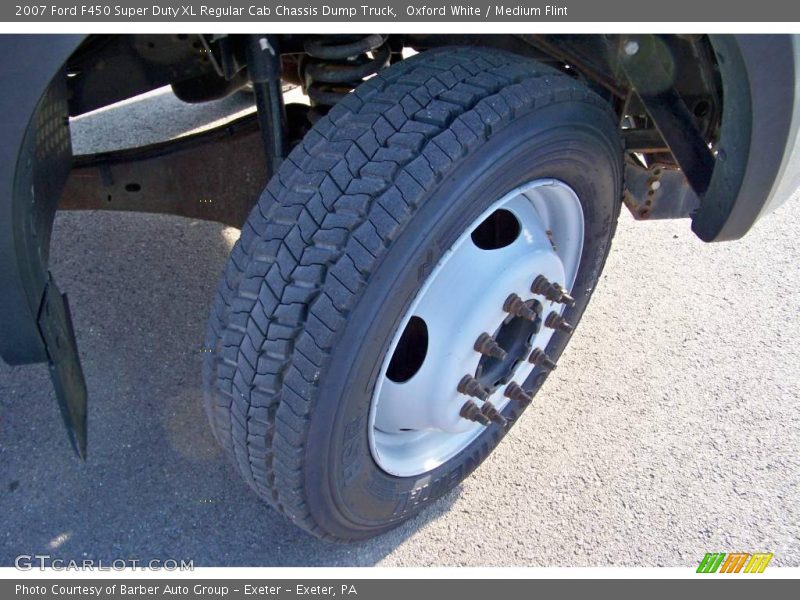 Oxford White / Medium Flint 2007 Ford F450 Super Duty XL Regular Cab Chassis Dump Truck