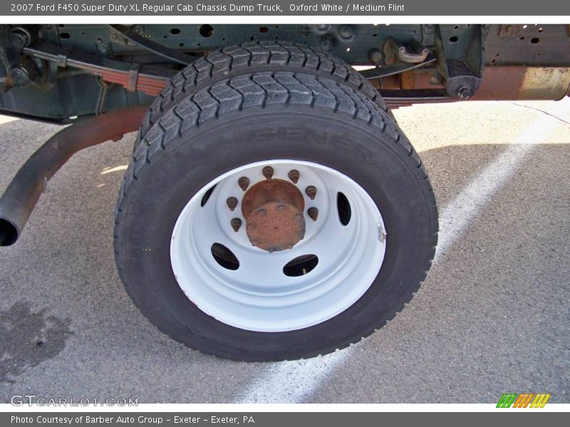 Oxford White / Medium Flint 2007 Ford F450 Super Duty XL Regular Cab Chassis Dump Truck
