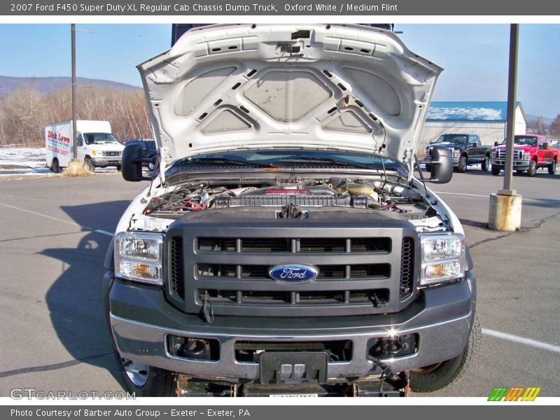 Oxford White / Medium Flint 2007 Ford F450 Super Duty XL Regular Cab Chassis Dump Truck