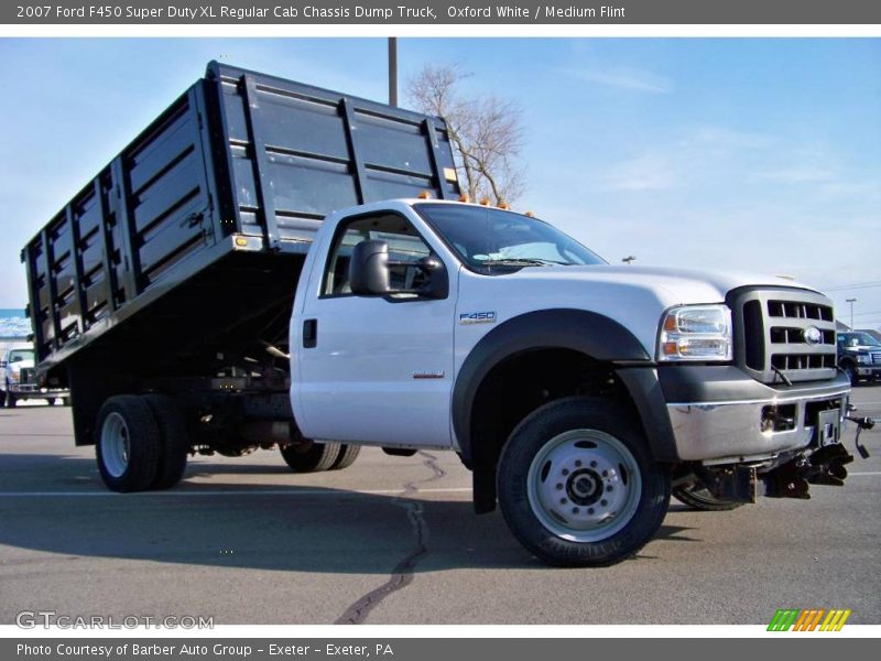 Oxford White / Medium Flint 2007 Ford F450 Super Duty XL Regular Cab Chassis Dump Truck