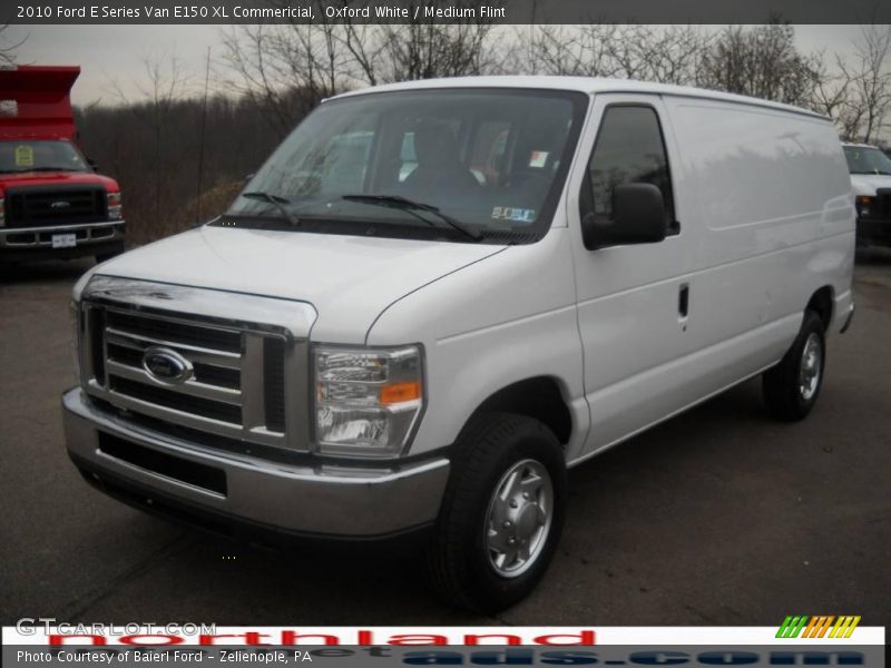 Oxford White / Medium Flint 2010 Ford E Series Van E150 XL Commericial