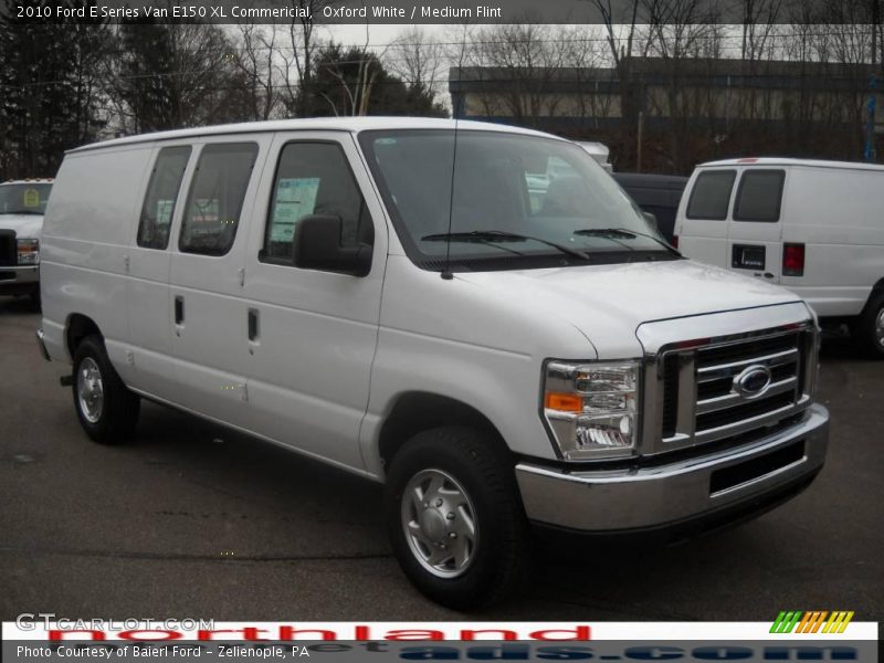 Oxford White / Medium Flint 2010 Ford E Series Van E150 XL Commericial