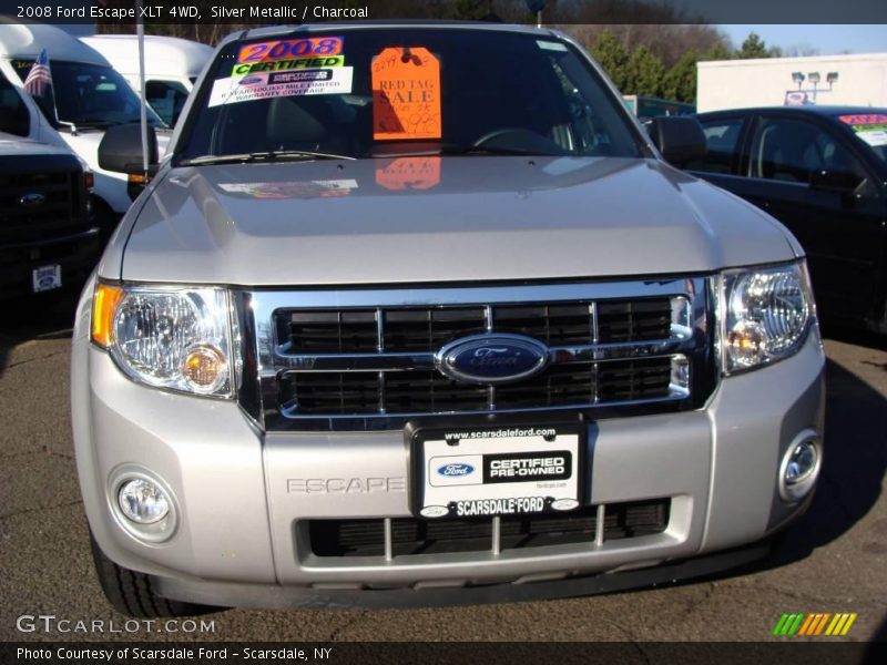 Silver Metallic / Charcoal 2008 Ford Escape XLT 4WD