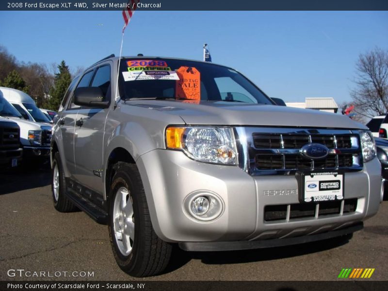 Silver Metallic / Charcoal 2008 Ford Escape XLT 4WD