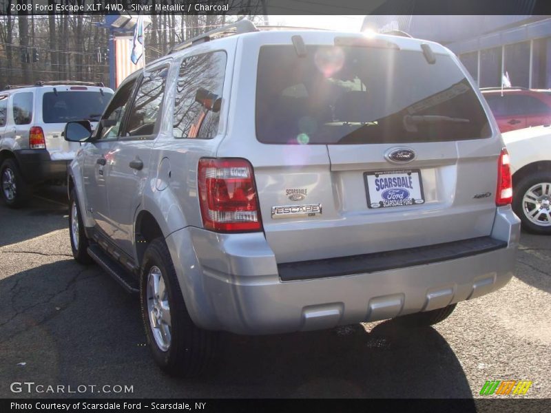 Silver Metallic / Charcoal 2008 Ford Escape XLT 4WD
