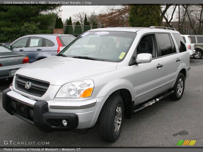 Starlight Silver Metallic / Gray 2004 Honda Pilot EX-L 4WD